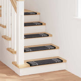 Self-adhesive Stair Mats 15 pcs Anthracite 65 x 21 x 4 cm 42011455