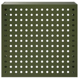 Air Conditioner Cover Olive Green 110 x 50 x 105 cm Steel 8014146