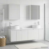 Bathroom Cabinet Set 5 pcs White Engineered Wood 3406567