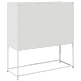 Sideboard White 100.5x39x107 cm Cold-rolled Steel 853427