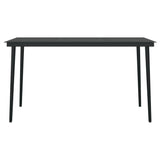 Garden Dining Set Black 3099098