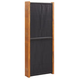 6-Panel Room Divider Black 420x180 cm 319182