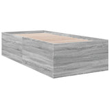 Bed Frame without Mattress Grey Sonoma 100x200 cm 3280963