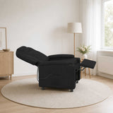 Recliner Massage Chair Black 75 x 95 x 106 cm Fabric 42051147