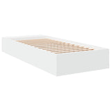 Bed Frame with Storage White 80 x 200 cm Engineered Wood 3429557