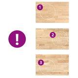 Kitchen Worktop 100x63.5x2.7 cm Solid Wood Oak Rectangular 4008998