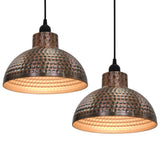 Ceiling Lamps 2 pcs Semi-spherical Copper Colour 242556