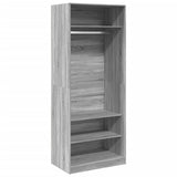 Wardrobe Grey Sonoma 80x50x200 cm Engineered Wood 3307698