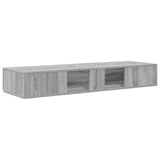 Studio Desk Grey Sonoma 130 x 40 x 19.5 cm Engineered Wood 8006681