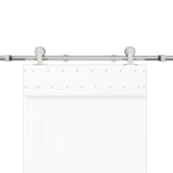 Sliding Door Hardware Kit 200 cm Stainless Steel Silver 4009698