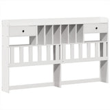 Bed Frame without Mattress White 180x200 cm Super King Solid Wood Pine 3323369