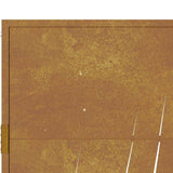 Garden Gate 100x200 cm Corten Steel Grass Design 153177