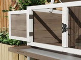 Wooden Guinea Pig Hutch, Small Animal Cage with Slide-out Tray, Openable Asphalt Roof, 84 x 43 x T3398P350036