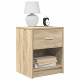 Bedside Cabinets 2 pcs with Drawer Sonoma Oak 40x34x50 cm 858772