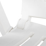 Garden Chair Set of 2 White Plastic Standard 48760