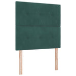 ZNTS Bed Frame Dark Green 90x200 cm Velvet 3344918