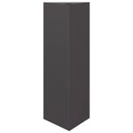 ZNTS Garden Planter Black Triangular 30x26x75 cm Steel 851143