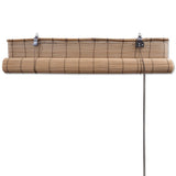 Bamboo Roller Blinds 2 pcs 80 x 160 cm Brown 3057518