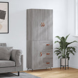 Highboard Grey Sonoma 69.5x34x180 cm Engineered Wood 3195881