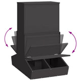 Pig Feeder Black 82 x 51 x 91.5 cm Cold-Rolled Steel 874642
