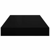 Floating Wall Shelves 4 pcs Black 40x23x3.8 cm MDF 323828