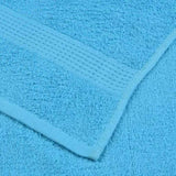 12 Piece Towel Set Turquoise 360 gsm 100% Cotton 137108