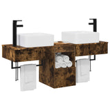 Bathroom Cabinet Set 3 pcs Smoked Oak 53 x 35 x 39 cm 3405612