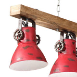 Ceiling Lamp 25 W Distressed Red 90x24x111 cm E27 371837