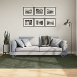 Rug HUARTE Short Pile Soft and Washable Forest Green 160x230 cm 375098