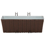Railing 2 pcs 50 x 17 x 17 cm Metal 42026966