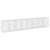 Gabion Basket with Cover 800x100x150 cm Galvanised Iron 3295220