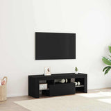 TV Cabinet Black Oak 120 x 35 x 40 cm Engineered Wood 862552