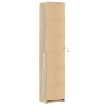 Highboard with LED Sonoma Oak 41.5x32.5x200 cm Engineered Wood 3307900