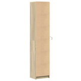 Highboard with LED Sonoma Oak 41.5x32.5x200 cm Engineered Wood 3307900