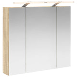 Bathroom Mirror Cabinet Sonoma Oak 80 x 14.5 x 70 cm 889113