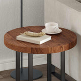 Table Top Dark Brown 50 x 4 cm Solid Oak Wood 42016022