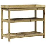 Potting Table with Shelves 108x45x86.5 cm Impregnated Wood Pine 832441