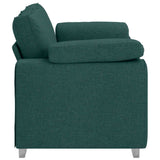 Sofa Dark Green 160 x 77 x 82 cm Fabric 4105222