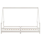 Kids Bed Frame White 90x200 cm Solid Wood Pine 834484