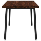 120 x 80 x 75 cm Solid Acacia Wood Dark Brown and Black 937621