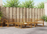 Outdoor Sofa Set 5 pcs Natural Solid Acacia Wood 3367557