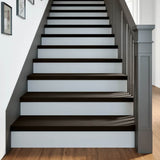 Stair Treads 2 pcs Brown Black 100x30x2 cm Solid Wood Oak 3283805