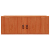 Wall Cabinet 2 pcs Wax Brown 80 x 30 x 30 cm Solid Pine Wood 869949