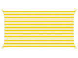 Sun Shade Sail Yellow and White 5 x 3.5 m 100% Polyester Oxford 42031075