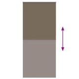 Roller Blind Blackout 120 x 230 cm Coffee 240163