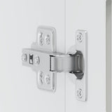Kitchen Wall Cabinet with Glass Door Porto White 854147