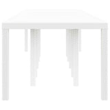 Garden Table White 350 x 100 x 74 cm Poly Rattan 3378526