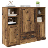 Highboard with Drawer 3 pcs Old Wood Engineered Wood 3402674