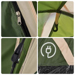 Camping Tent Dome 5-Person Green Quick Release 4004185