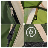 Camping Tent Dome 5-Person Green Quick Release 4004185